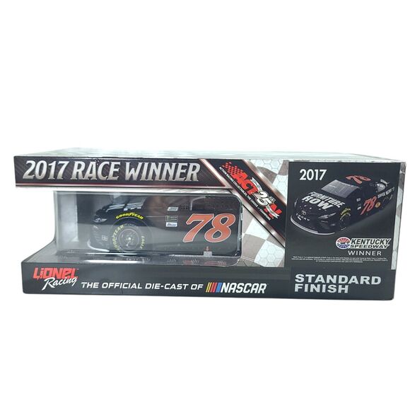 MARTIN TRUEX JR AUTOGRAPHED 2017 FURNITURE ROW CHICAGO RACE WIN DIECAST **NEW ** - Picture 1 of 16